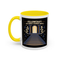 Premium Ready to Go Freemason Design | Fellowcraft | The middle chamber awaits - Masonic Mugs