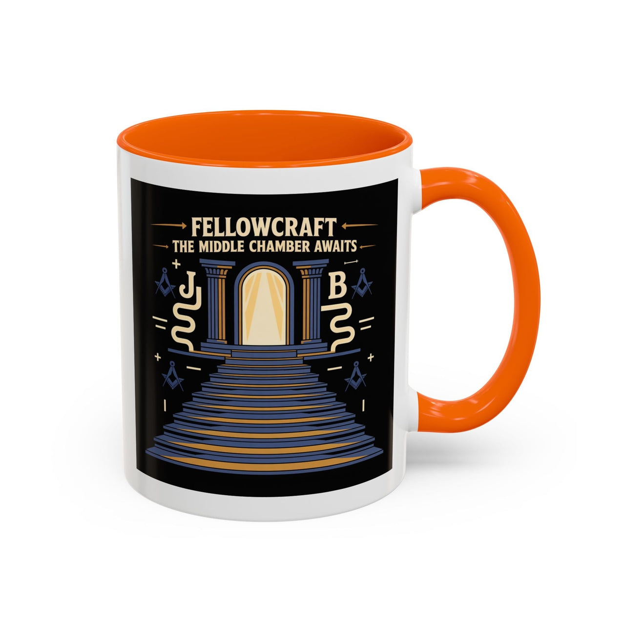 Premium Ready to Go Freemason Design | Fellowcraft | The middle chamber awaits - Masonic Mugs