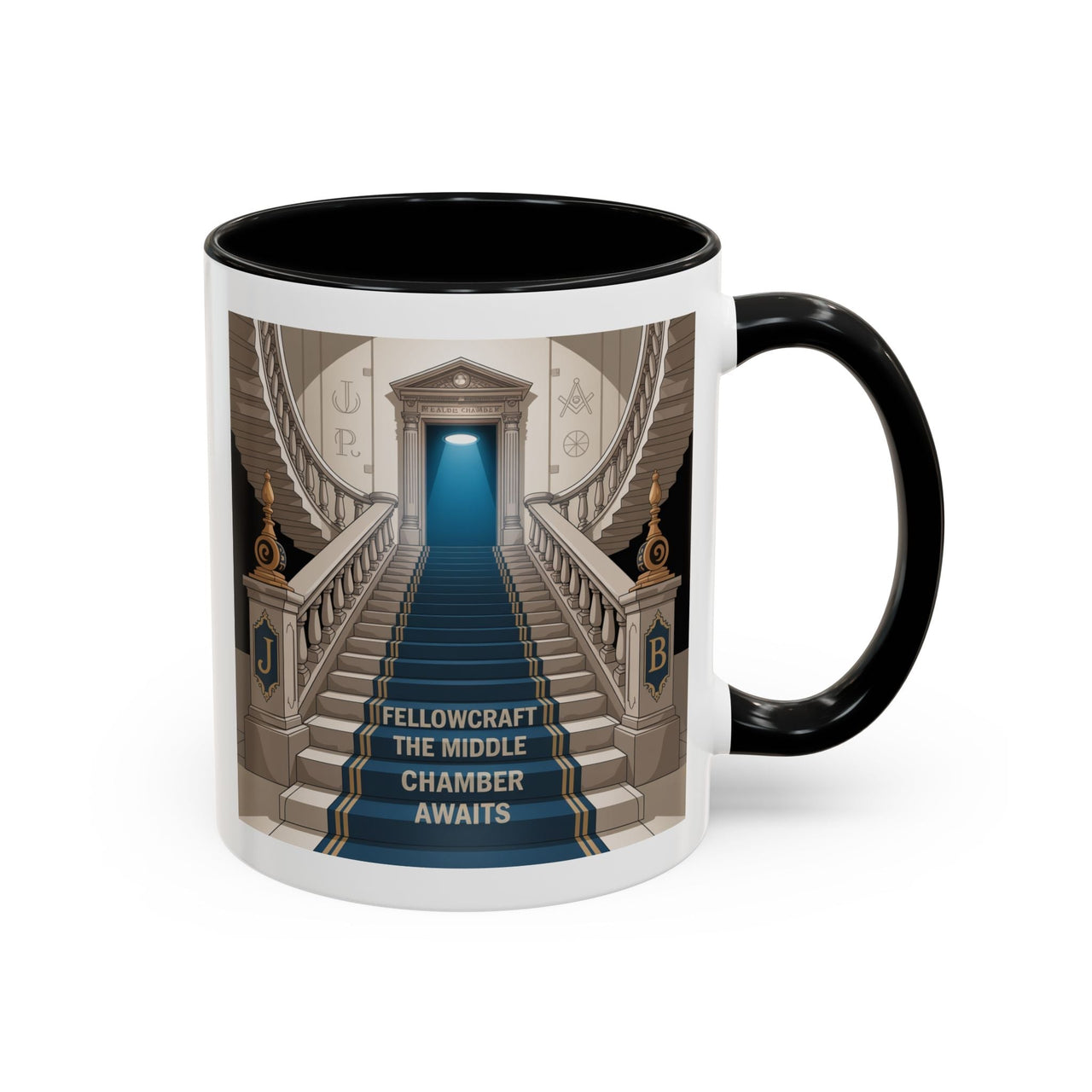 Premium Ready to Go Freemason Design | Fellowcraft | The Middle Chamber Awaits - Masonic Mugs