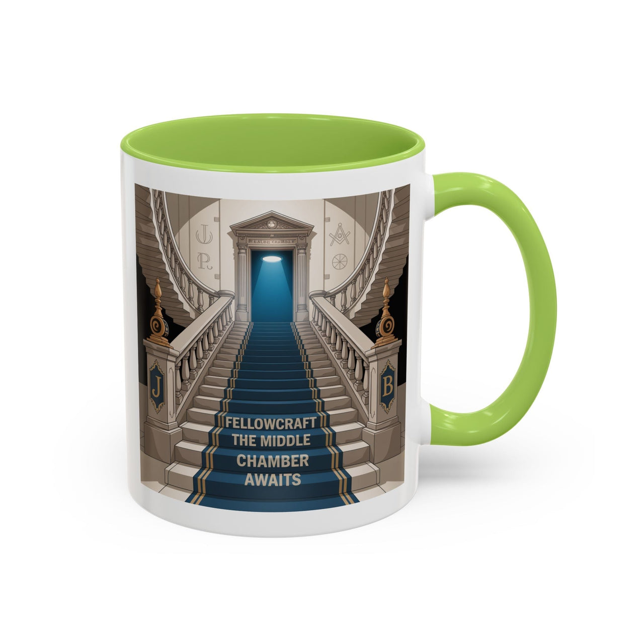 Premium Ready to Go Freemason Design | Fellowcraft | The Middle Chamber Awaits - Masonic Mugs