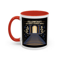 Premium Ready to Go Freemason Design | Fellowcraft | The middle chamber awaits - Masonic Mugs