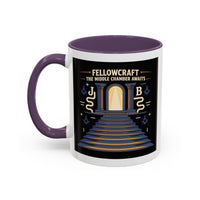 Premium Ready to Go Freemason Design | Fellowcraft | The middle chamber awaits - Masonic Mugs
