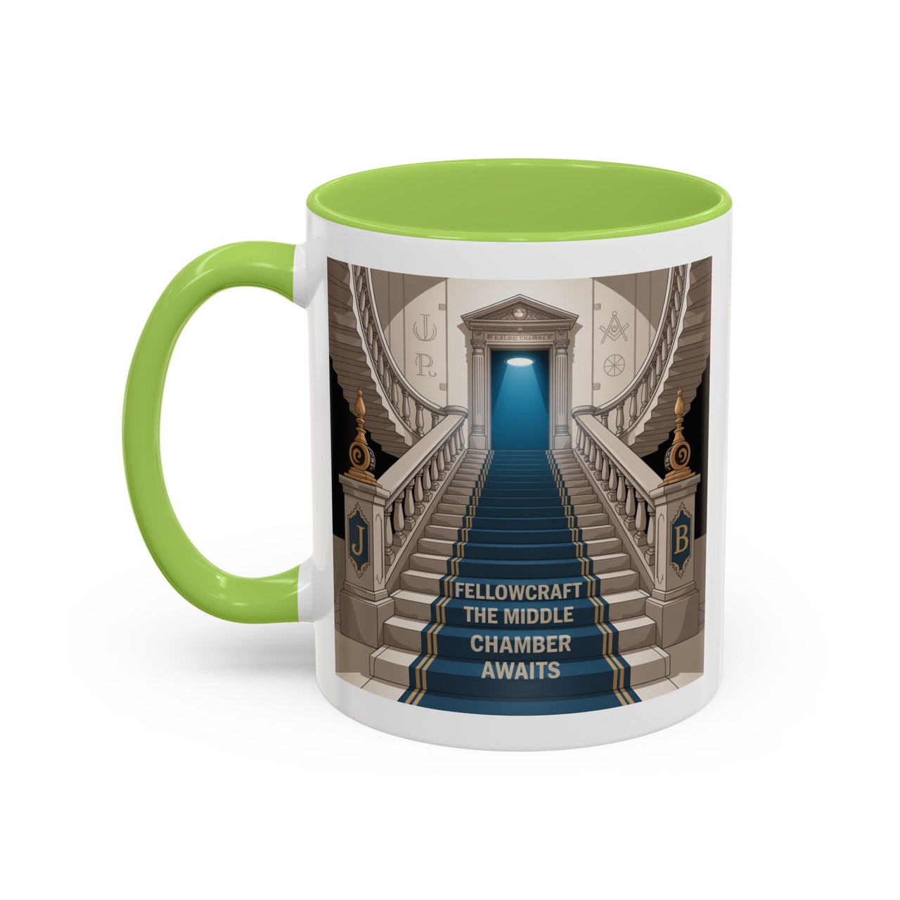 Premium Ready to Go Freemason Design | Fellowcraft | The Middle Chamber Awaits - Masonic Mugs
