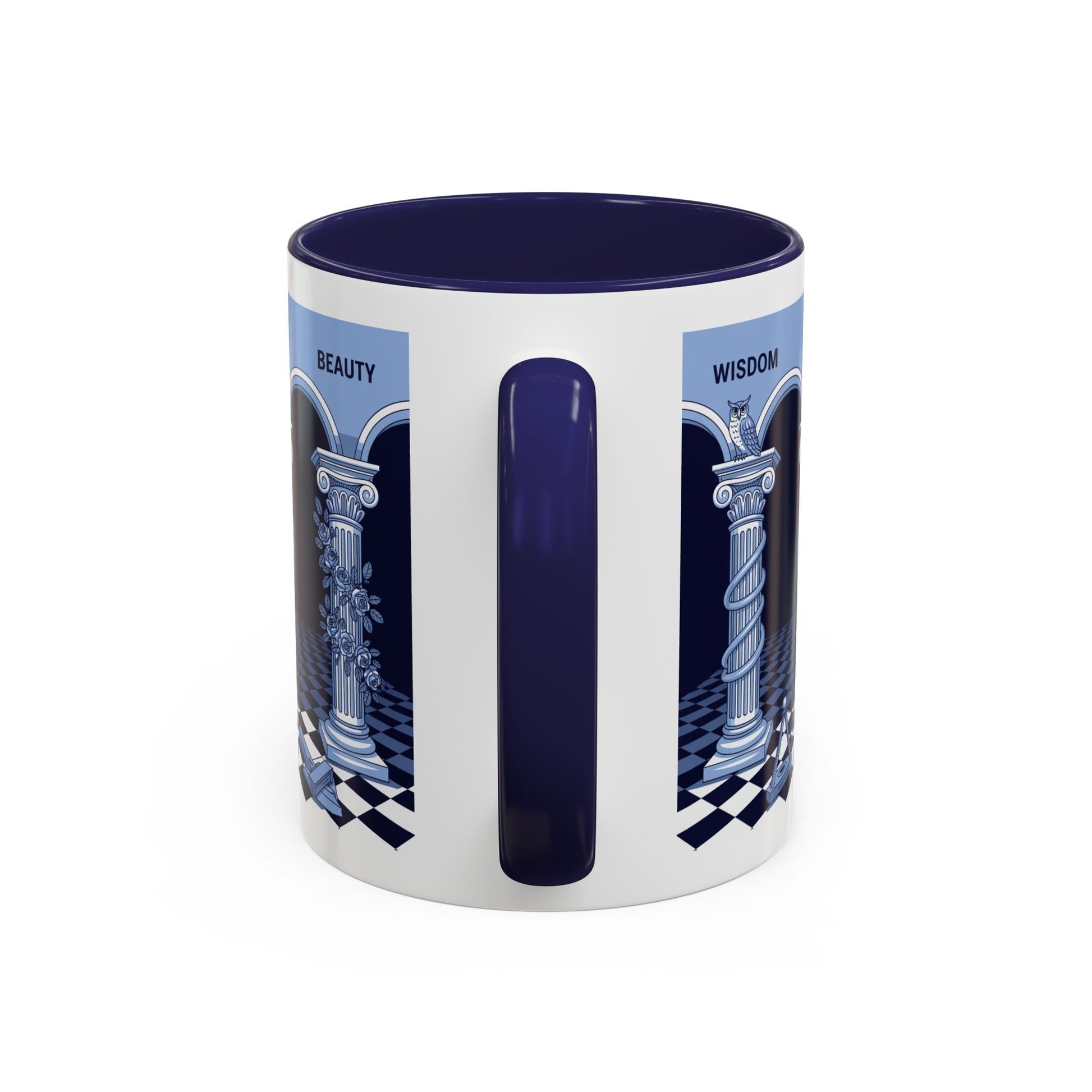 Premium Ready to Go Freemason Design | Fellowcraft | Wisdom and Beauty - Masonic Mugs
