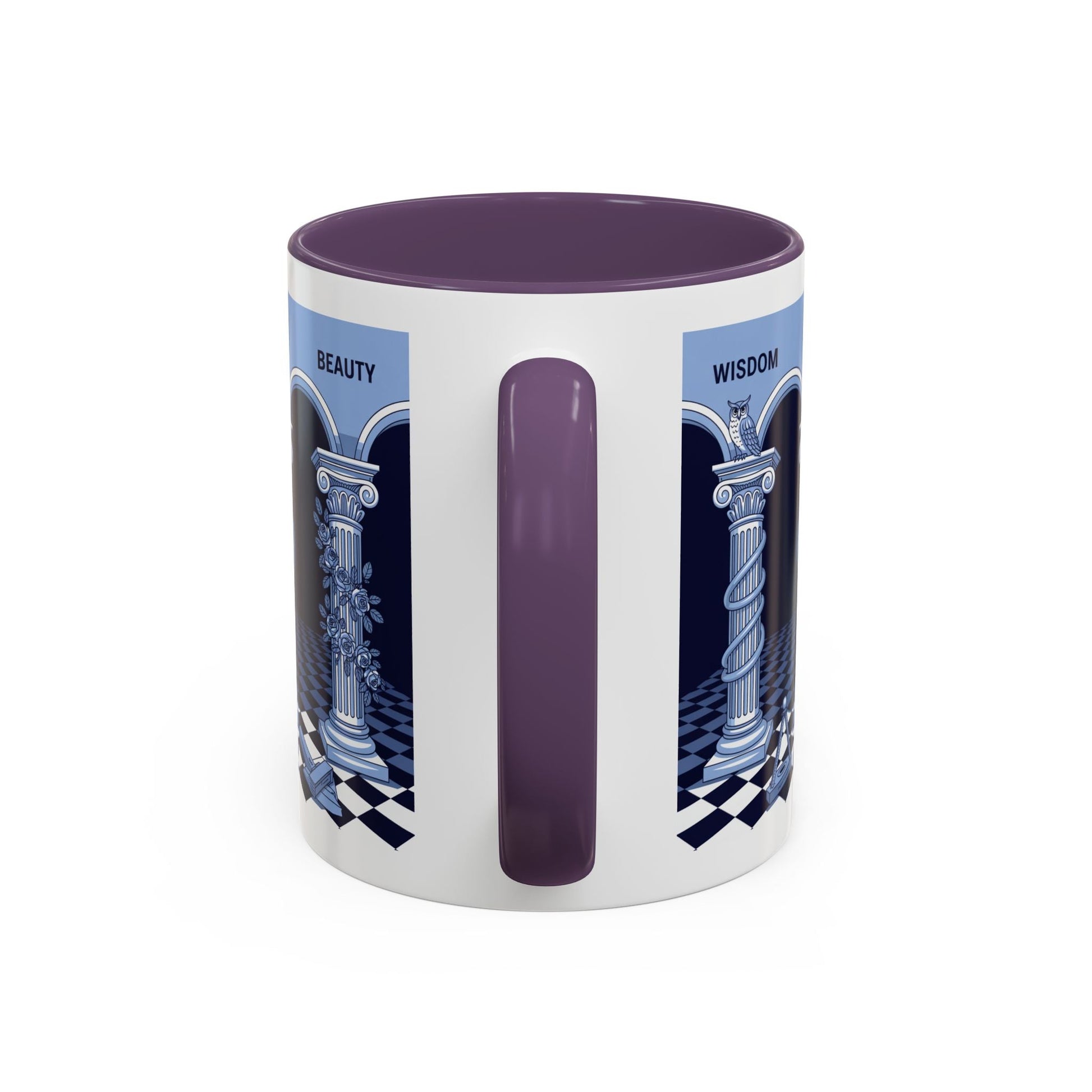 Premium Ready to Go Freemason Design | Fellowcraft | Wisdom and Beauty - Masonic Mugs