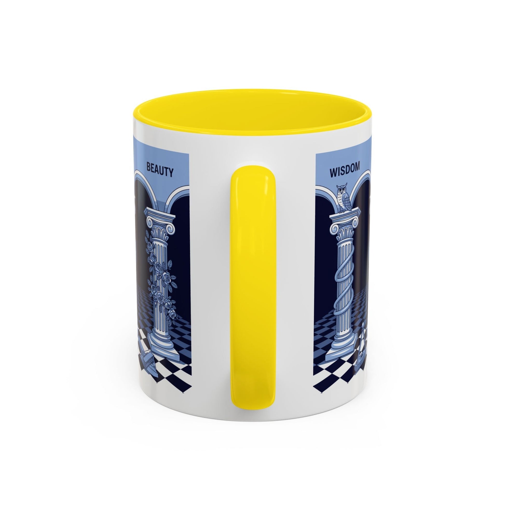 Premium Ready to Go Freemason Design | Fellowcraft | Wisdom and Beauty - Masonic Mugs
