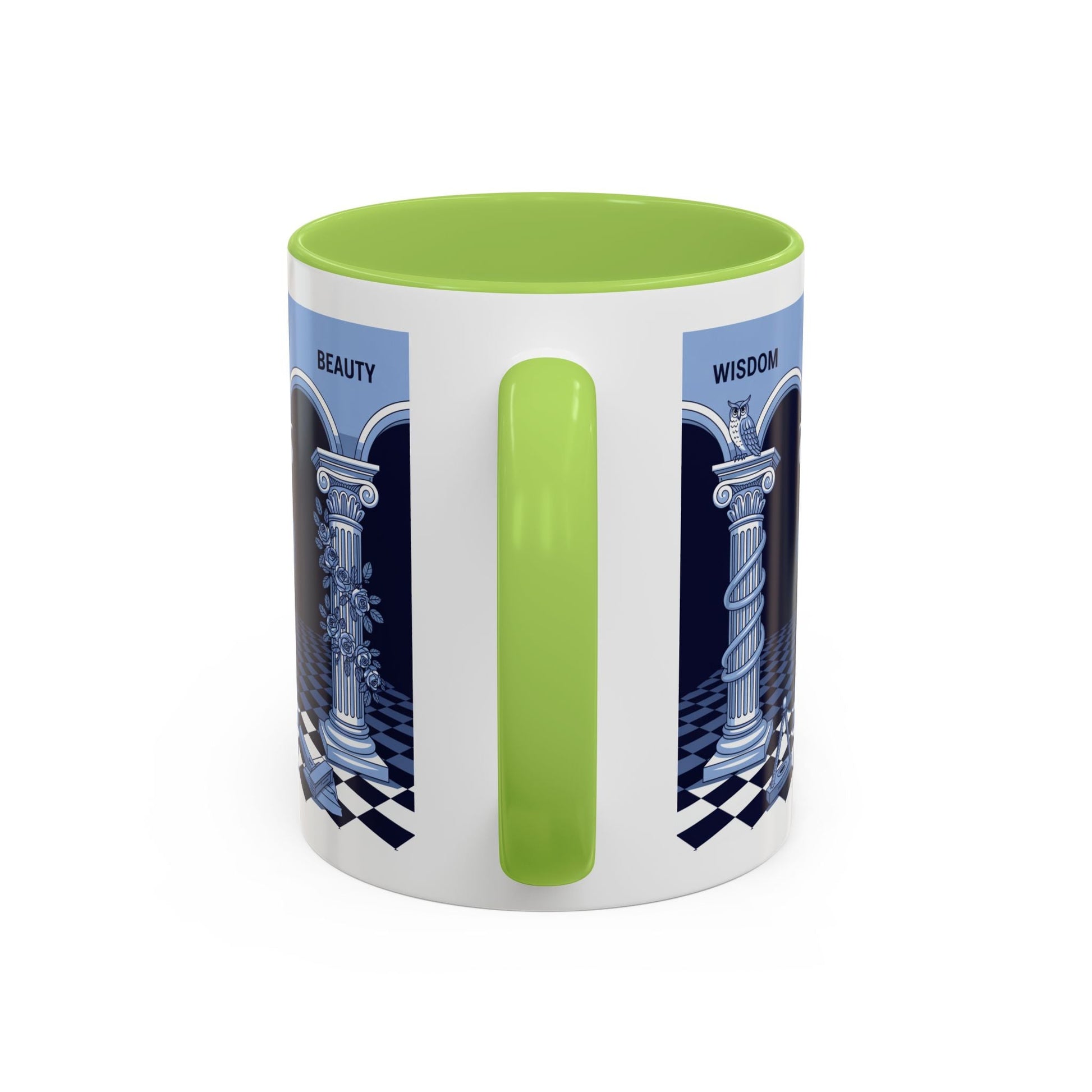 Premium Ready to Go Freemason Design | Fellowcraft | Wisdom and Beauty - Masonic Mugs