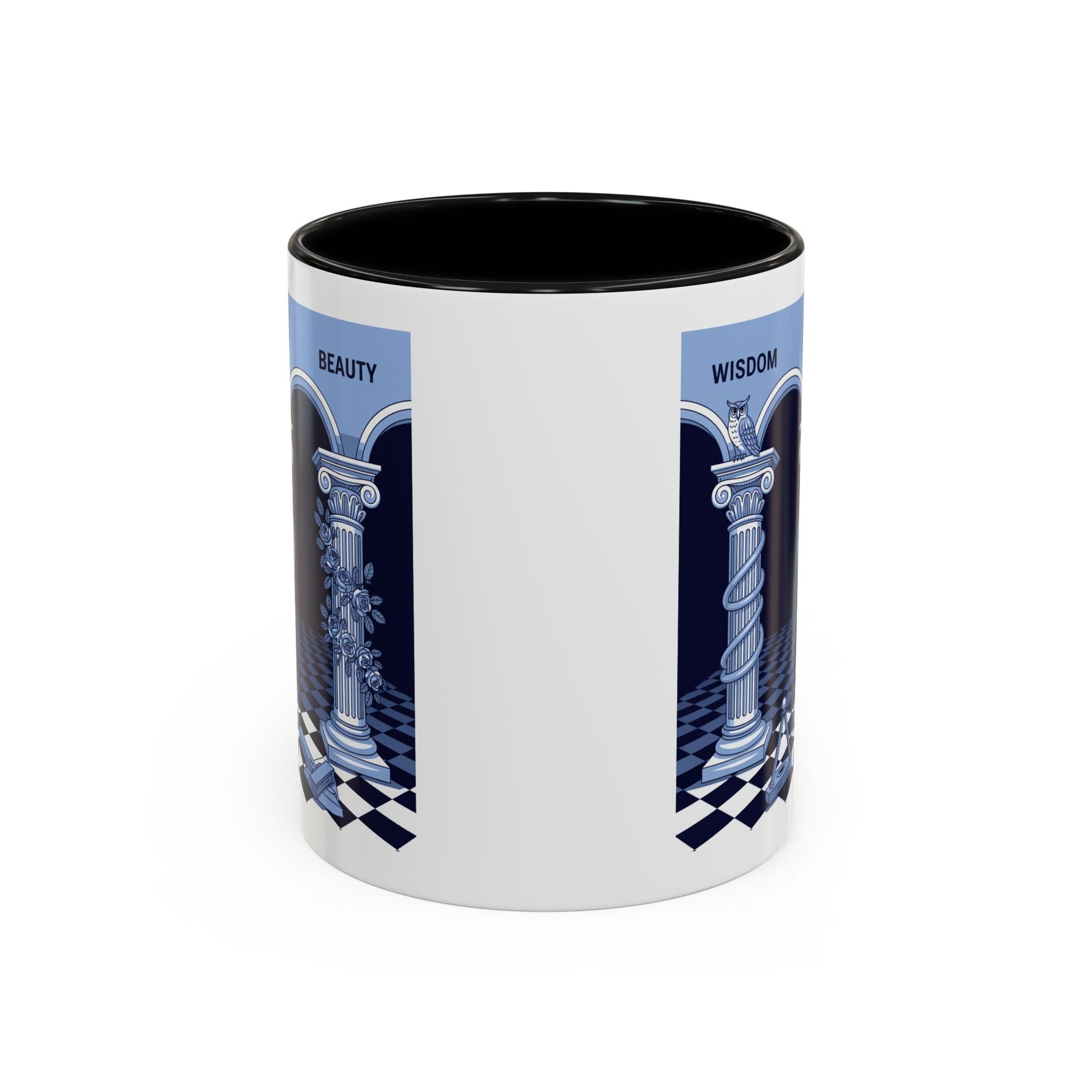 Premium Ready to Go Freemason Design | Fellowcraft | Wisdom and Beauty - Masonic Mugs