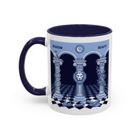 Premium Ready to Go Freemason Design | Fellowcraft | Wisdom and Beauty - Masonic Mugs