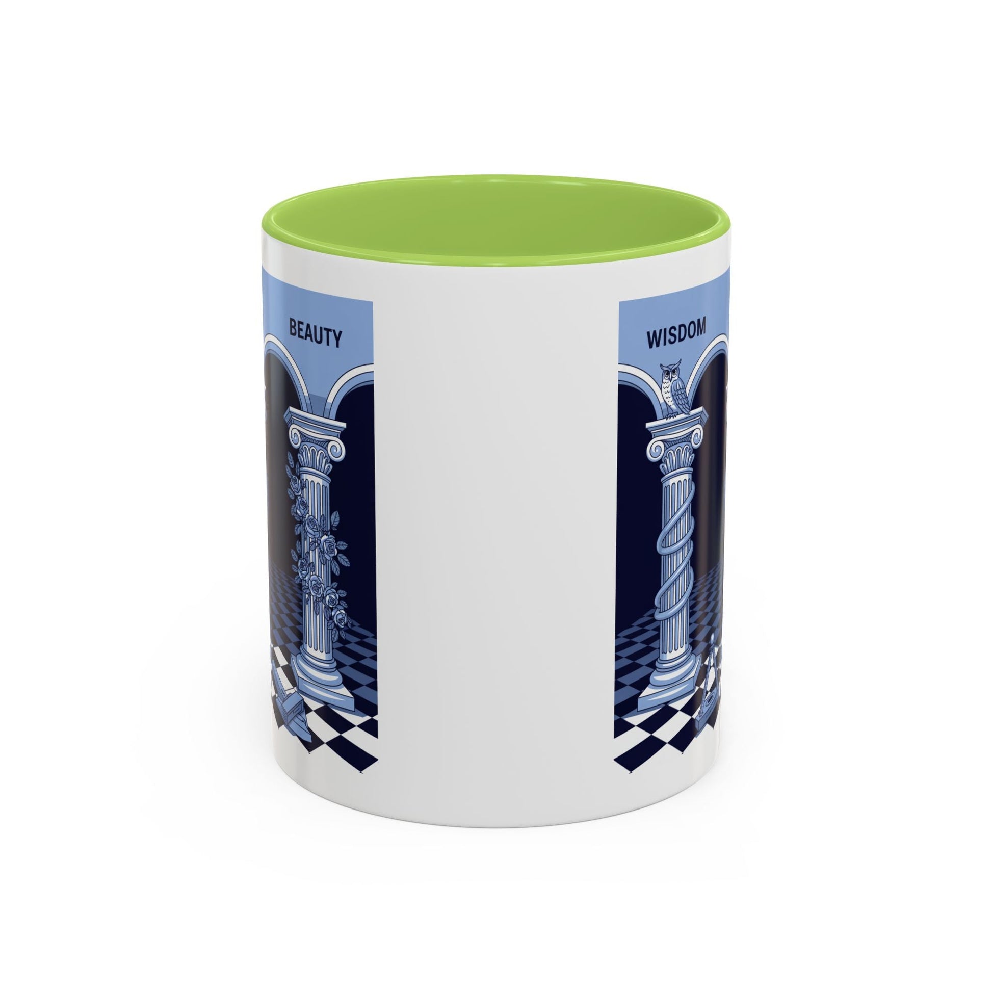 Premium Ready to Go Freemason Design | Fellowcraft | Wisdom and Beauty - Masonic Mugs
