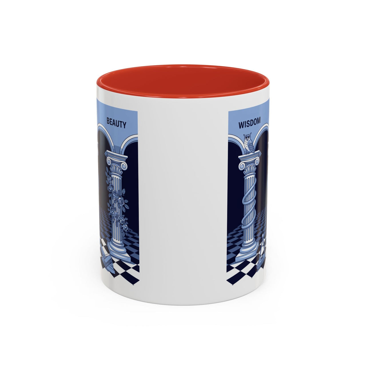 Premium Ready to Go Freemason Design | Fellowcraft | Wisdom and Beauty - Masonic Mugs
