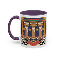 Premium Ready to Go Freemason Design | Fellowcraft | Wisdom Strength Beauty - Masonic Mugs