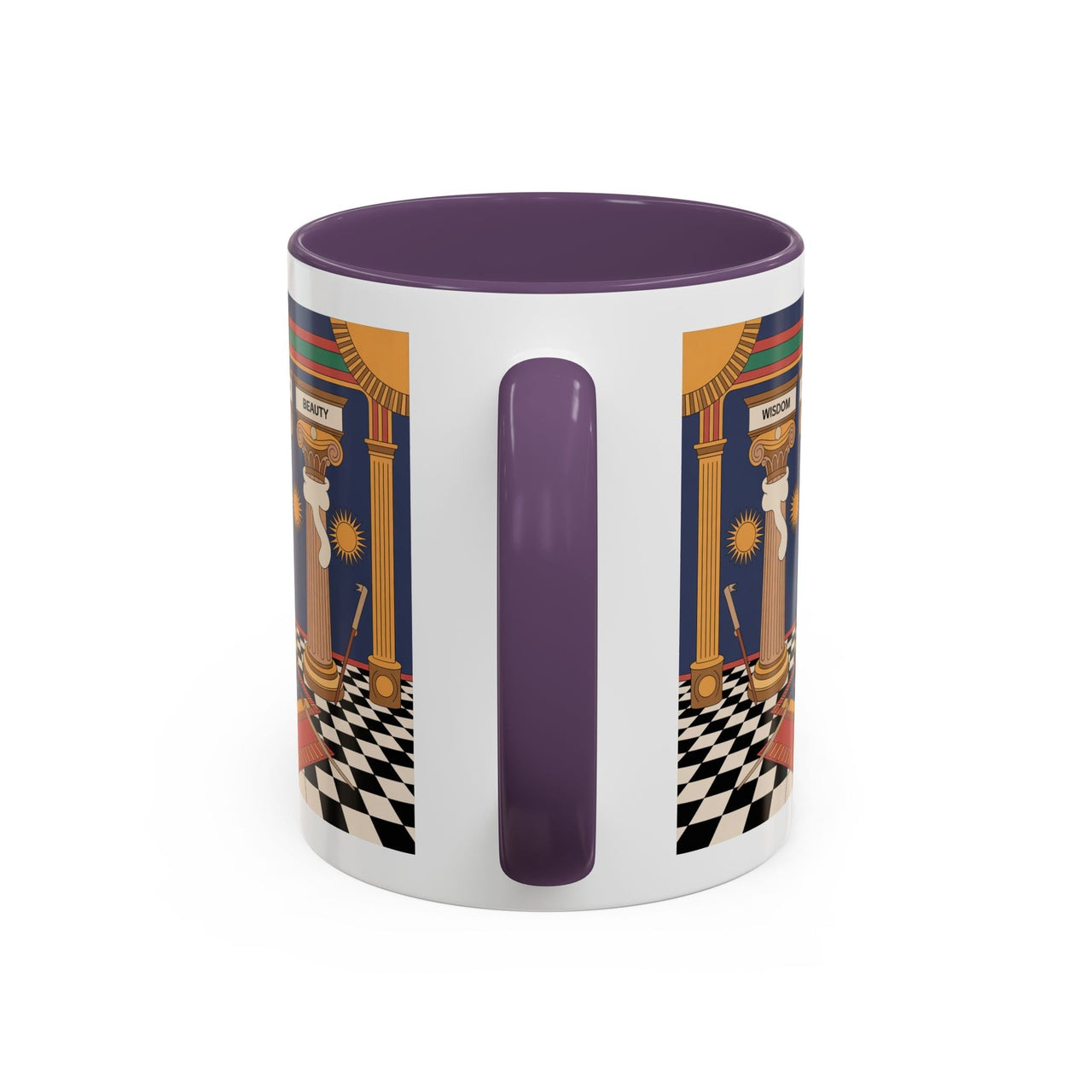 Premium Ready to Go Freemason Design | Fellowcraft | Wisdom Strength Beauty - Masonic Mugs