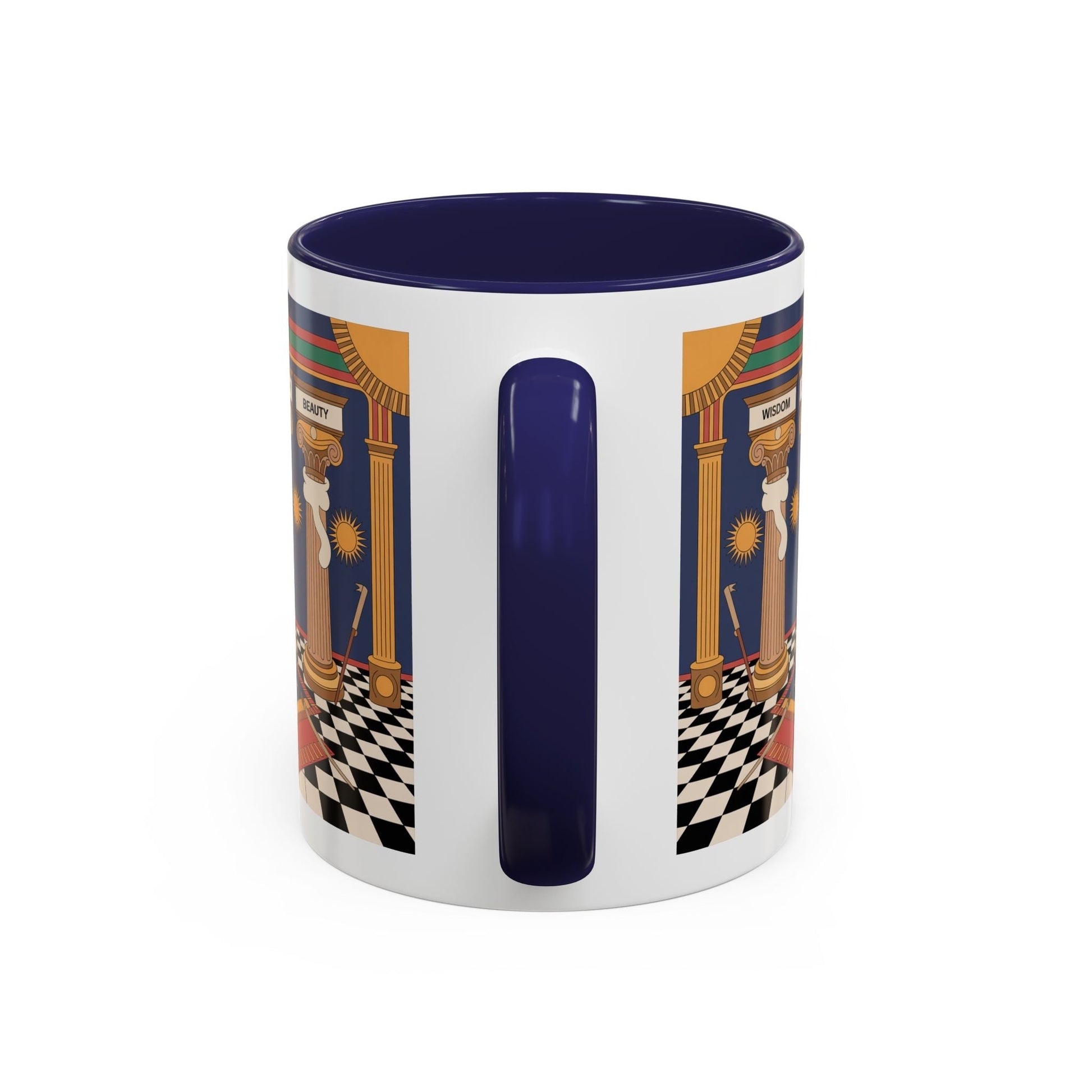 Premium Ready to Go Freemason Design | Fellowcraft | Wisdom Strength Beauty - Masonic Mugs