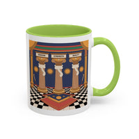 Premium Ready to Go Freemason Design | Fellowcraft | Wisdom Strength Beauty - Masonic Mugs