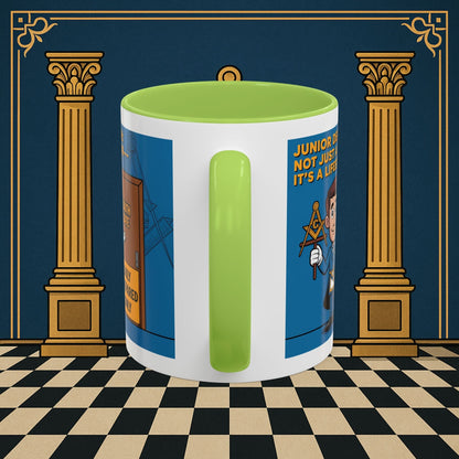 Premium Ready to Go Freemason Design | Gateway to Brotherhood: Masonic Junior Deacon's Journey, Junior Deacon - Masonic Mugs