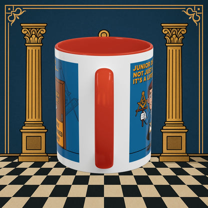 Premium Ready to Go Freemason Design | Gateway to Brotherhood: Masonic Junior Deacon's Journey, Junior Deacon - Masonic Mugs