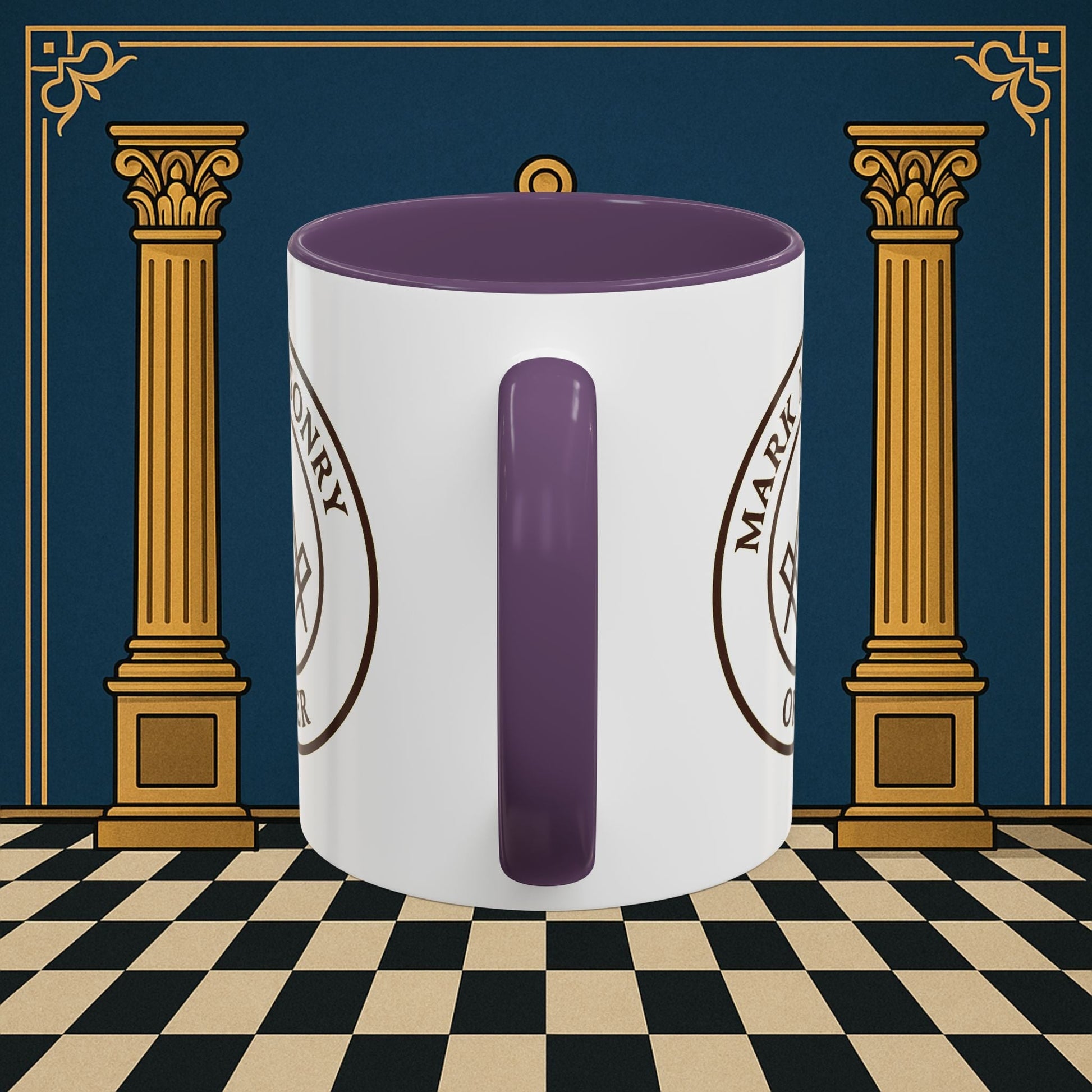 Premium Ready to Go Freemason Design | Masonic Emblem of Precision | Mark Masonry - Masonic Mugs