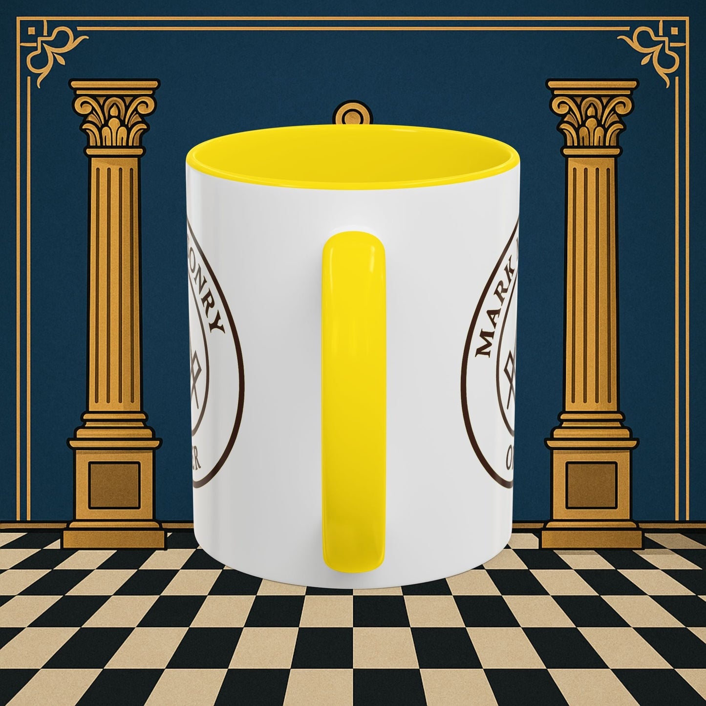 Premium Ready to Go Freemason Design | Masonic Emblem of Precision | Mark Masonry - Masonic Mugs