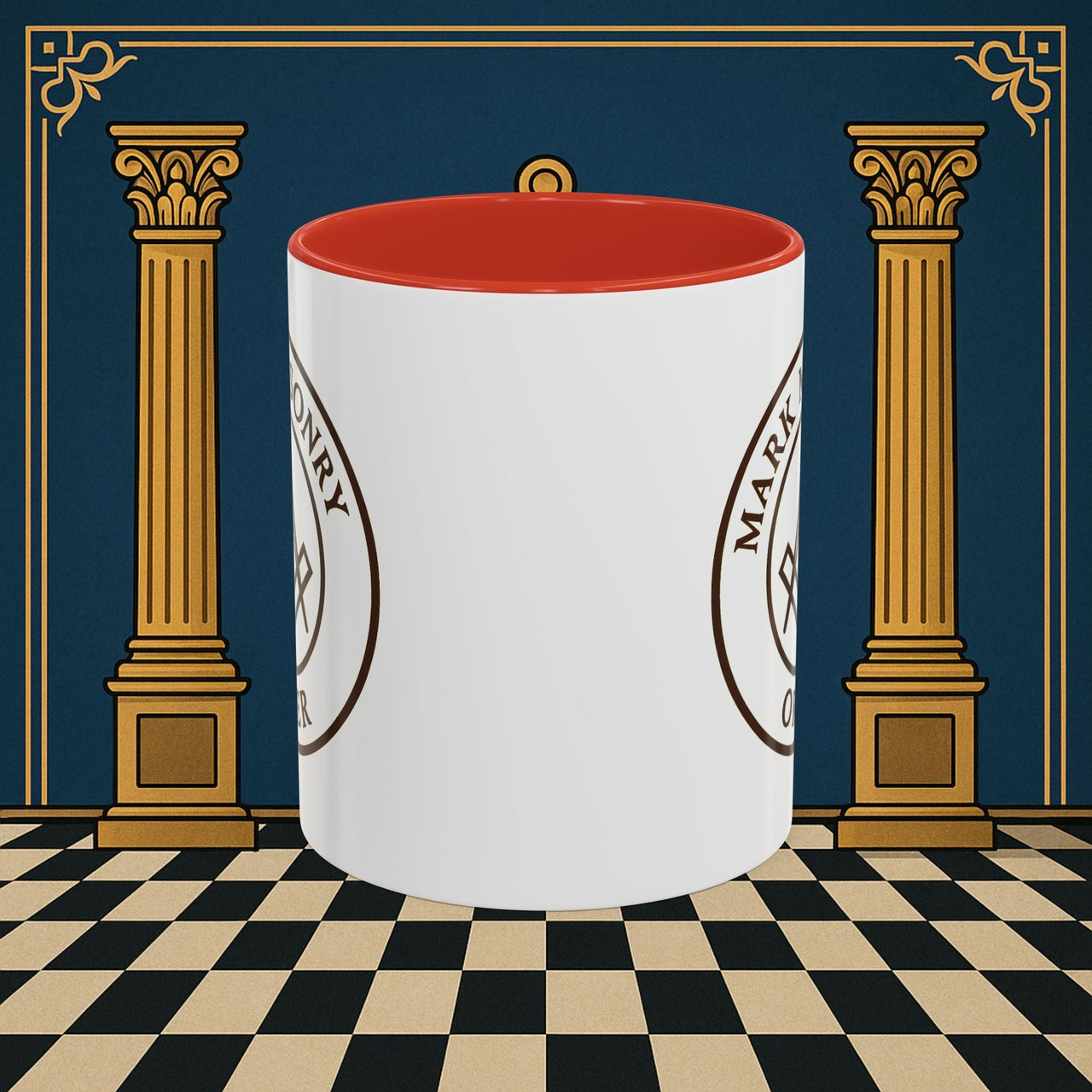 Premium Ready to Go Freemason Design | Masonic Emblem of Precision | Mark Masonry - Masonic Mugs