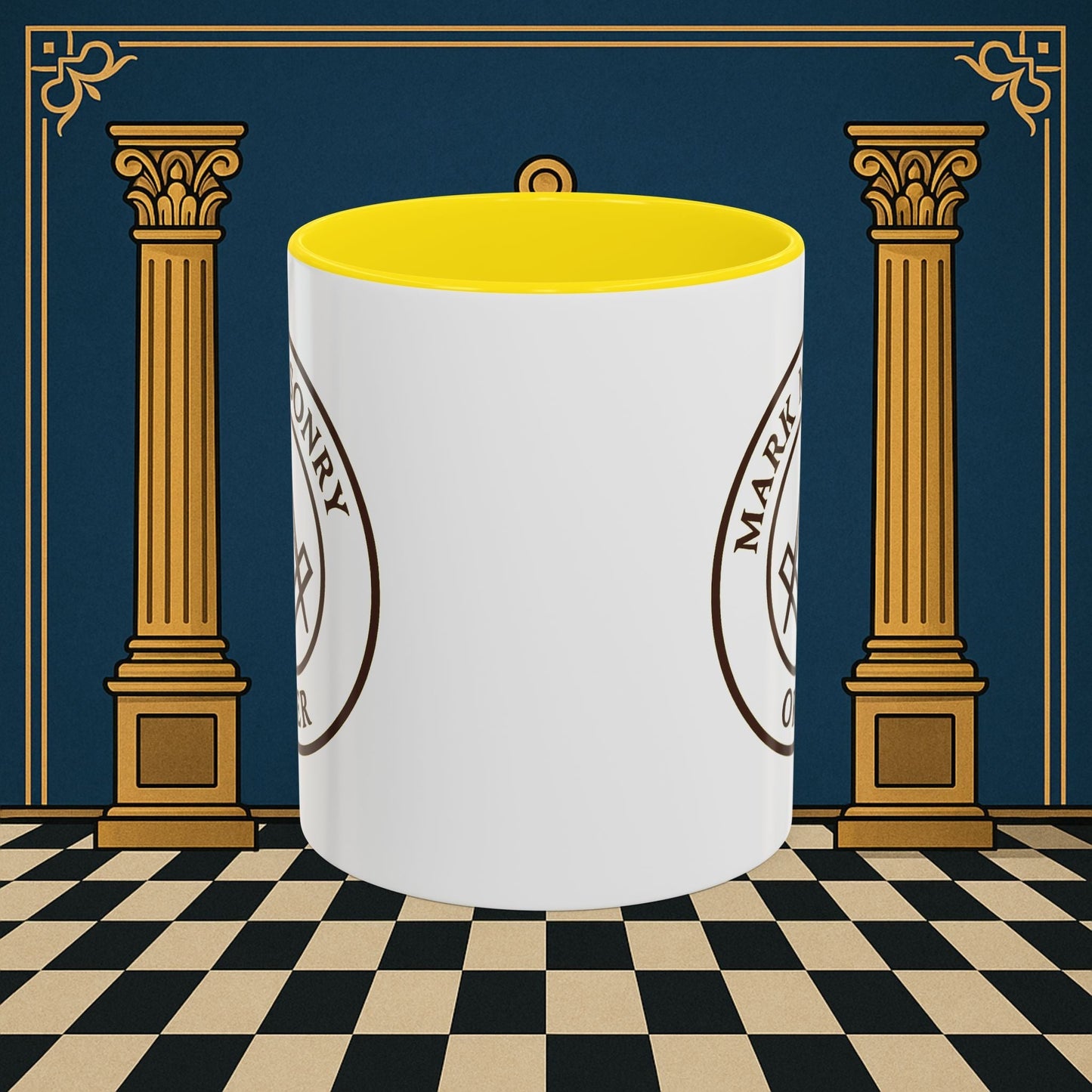 Premium Ready to Go Freemason Design | Masonic Emblem of Precision | Mark Masonry - Masonic Mugs