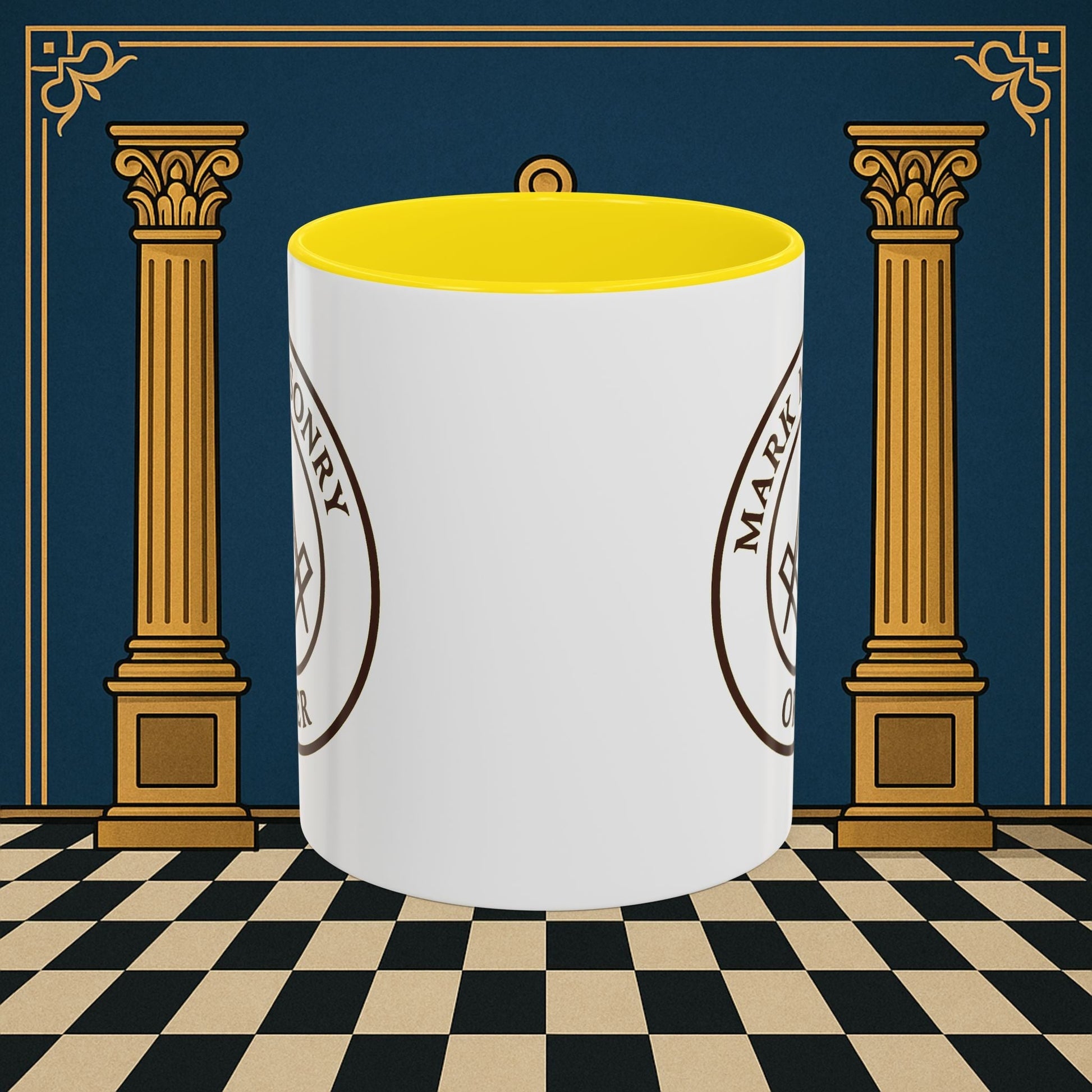 Premium Ready to Go Freemason Design | Masonic Emblem of Precision | Mark Masonry - Masonic Mugs