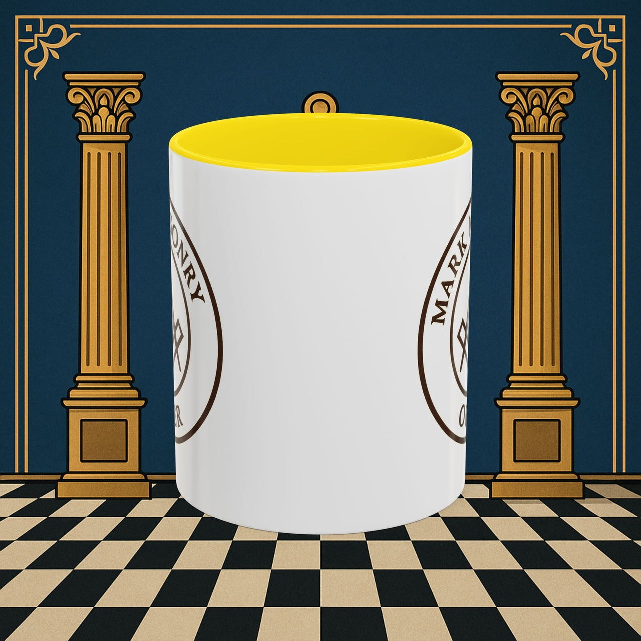 Premium Ready to Go Freemason Design | Masonic Emblem of Precision | Mark Masonry - Masonic Mugs