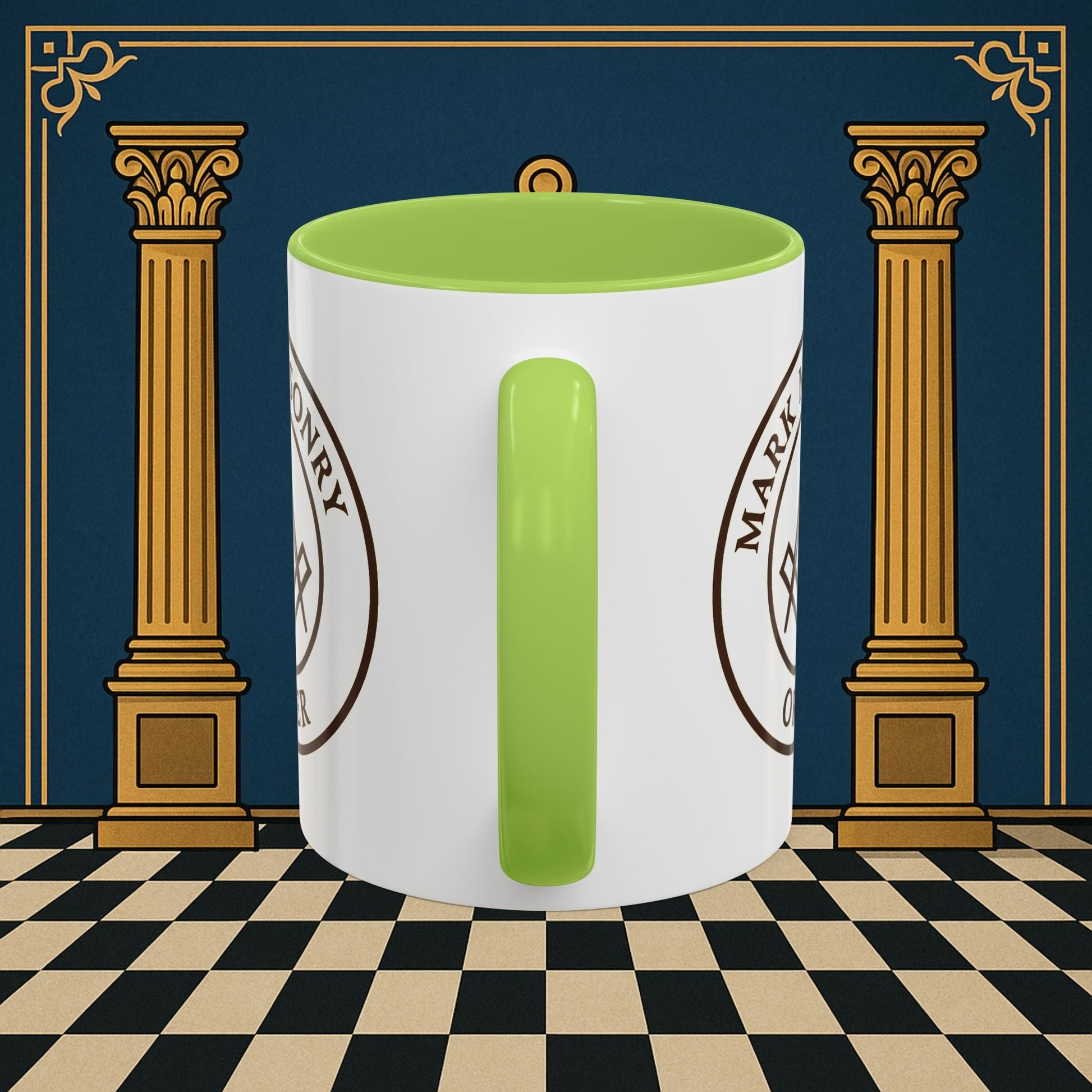 Premium Ready to Go Freemason Design | Masonic Emblem of Precision | Mark Masonry - Masonic Mugs