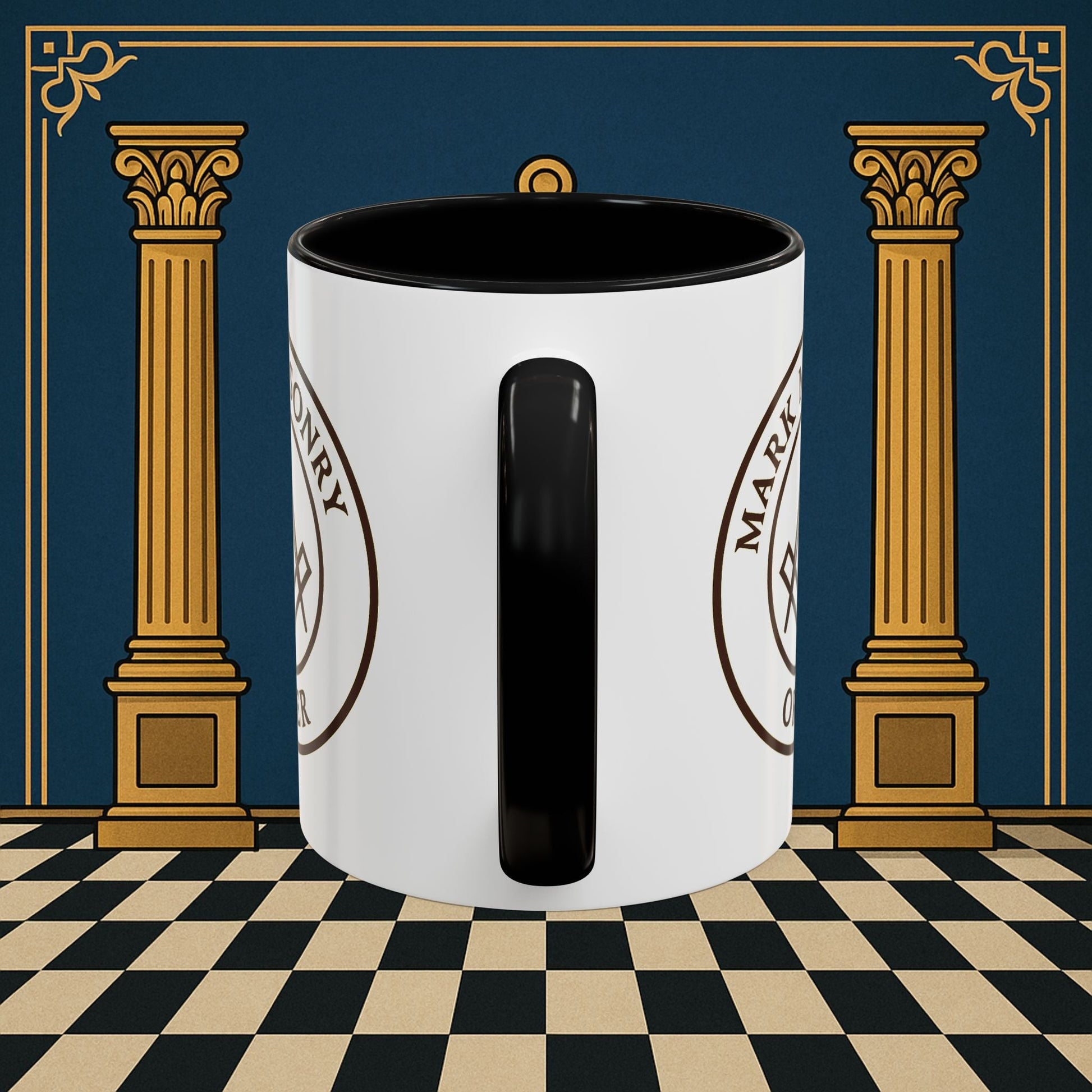 Premium Ready to Go Freemason Design | Masonic Emblem of Precision | Mark Masonry - Masonic Mugs