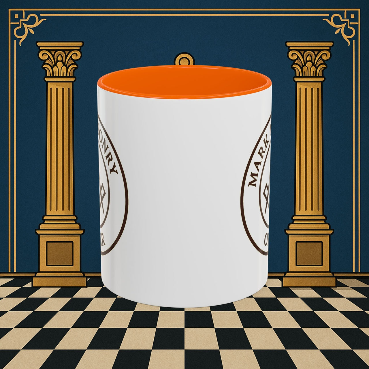 Premium Ready to Go Freemason Design | Masonic Emblem of Precision | Mark Masonry - Masonic Mugs