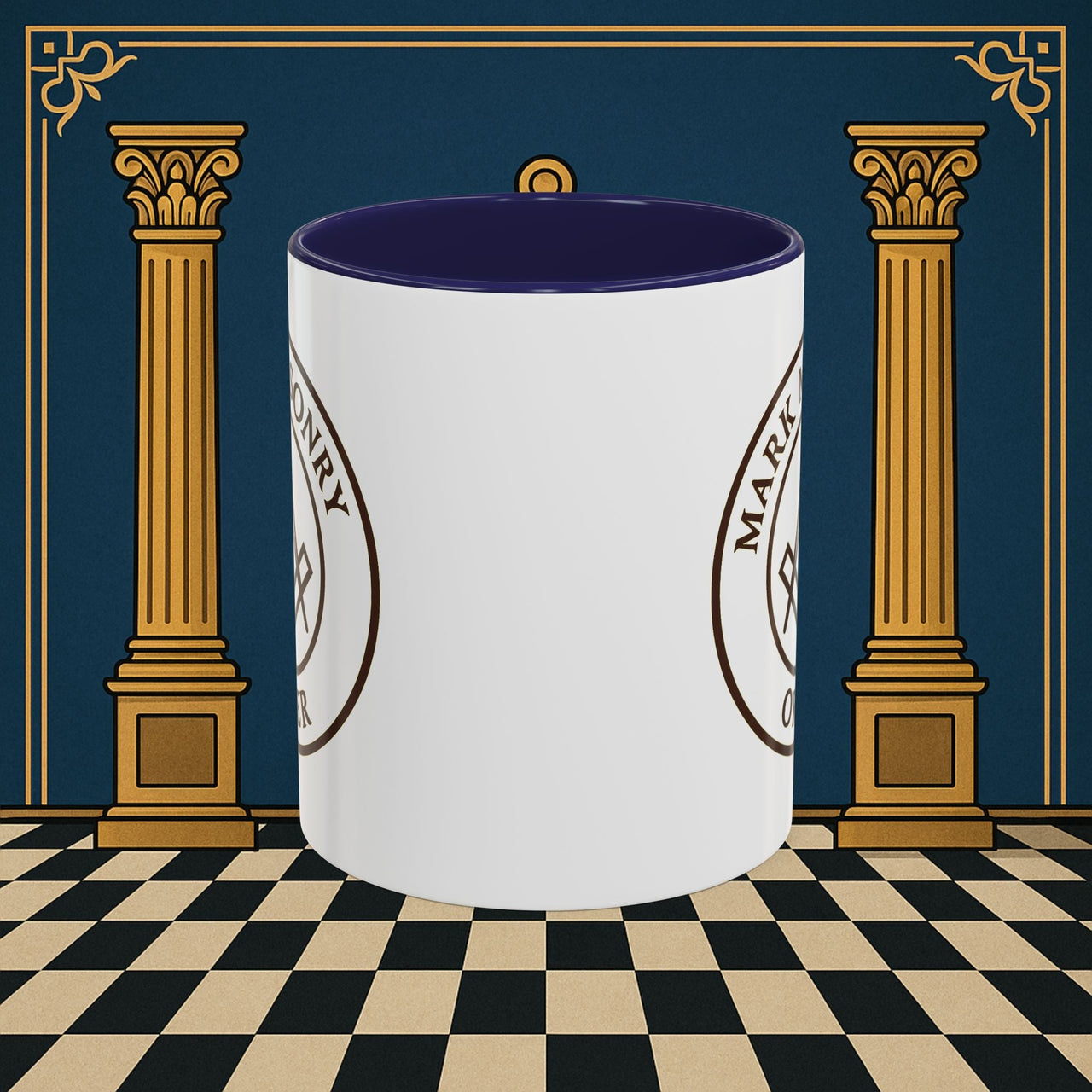 Premium Ready to Go Freemason Design | Masonic Emblem of Precision | Mark Masonry - Masonic Mugs