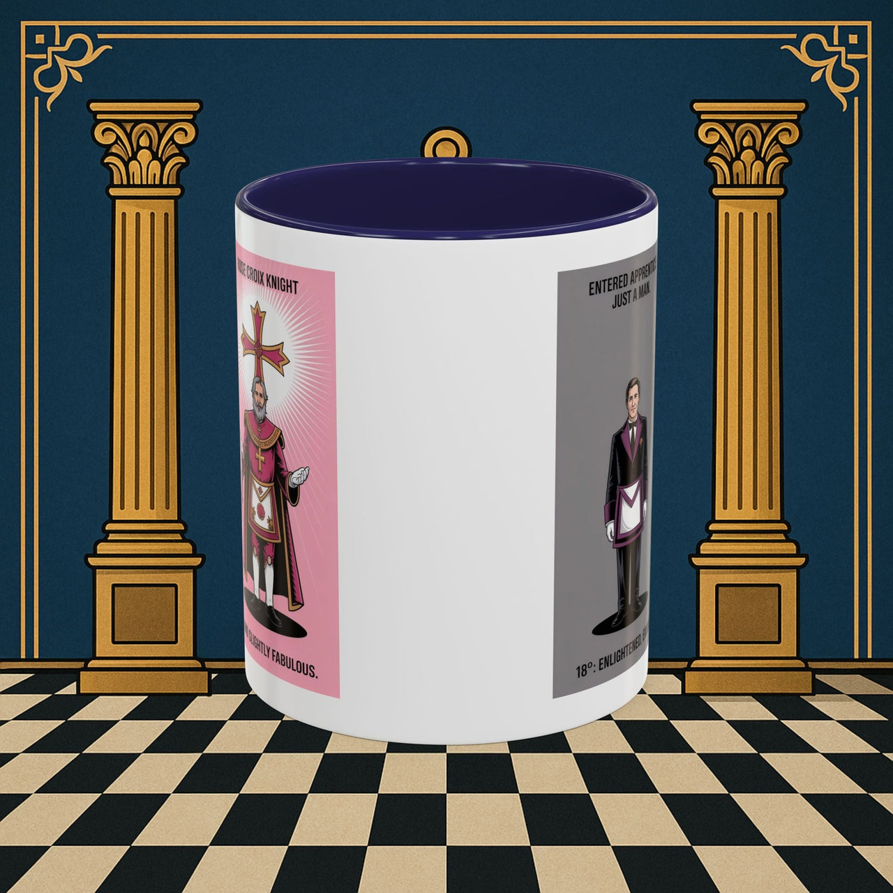 Premium Ready to Go Freemason Design | Masonic Metamorphosis | Rose Croix - Masonic Mugs