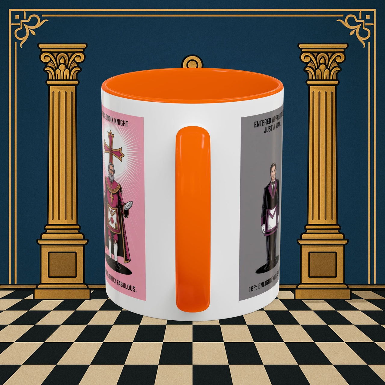 Premium Ready to Go Freemason Design | Masonic Metamorphosis | Rose Croix - Masonic Mugs