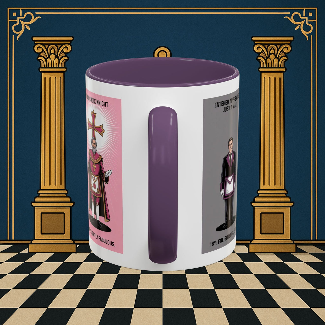 Premium Ready to Go Freemason Design | Masonic Metamorphosis | Rose Croix - Masonic Mugs
