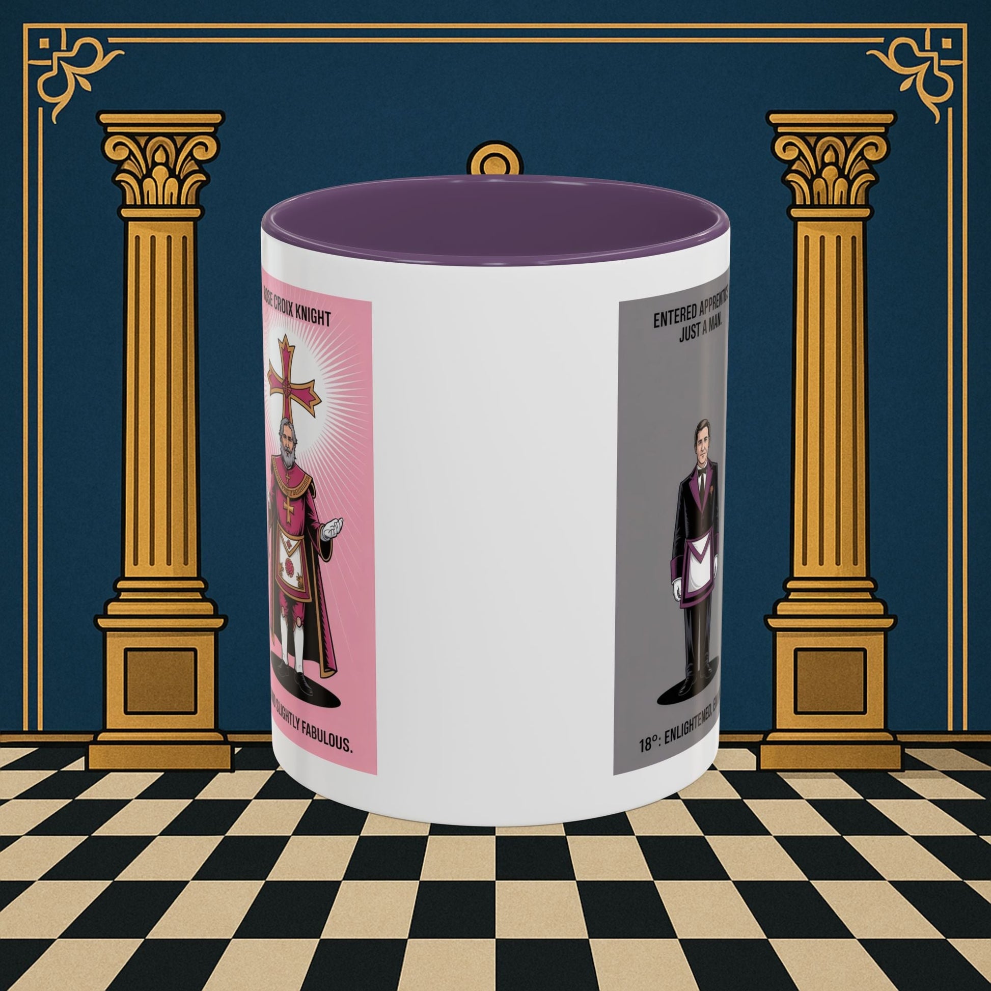 Premium Ready to Go Freemason Design | Masonic Metamorphosis | Rose Croix - Masonic Mugs