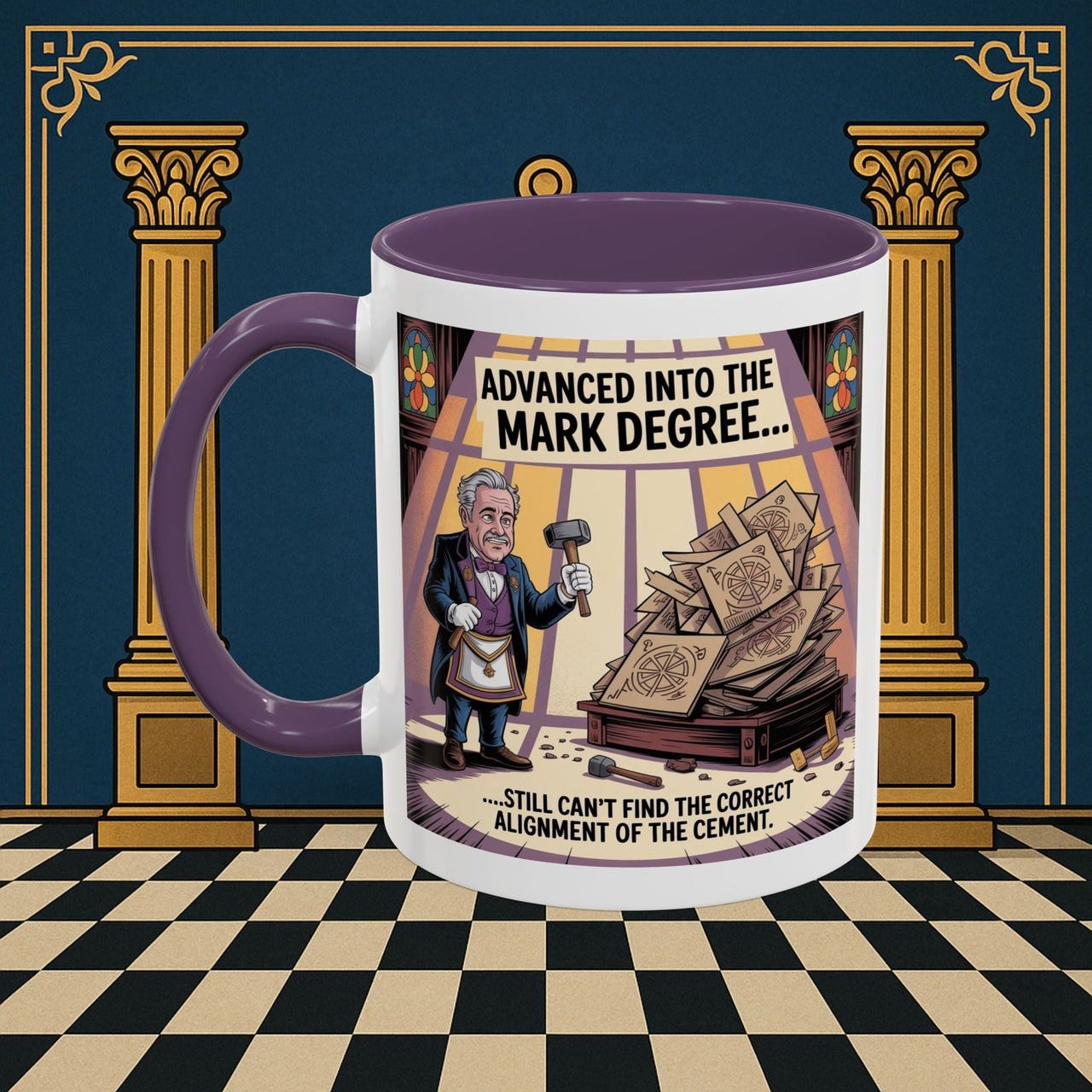 Premium Ready to Go Freemason Design | Masonic Misalignment | Mark Masonry - Masonic Mugs