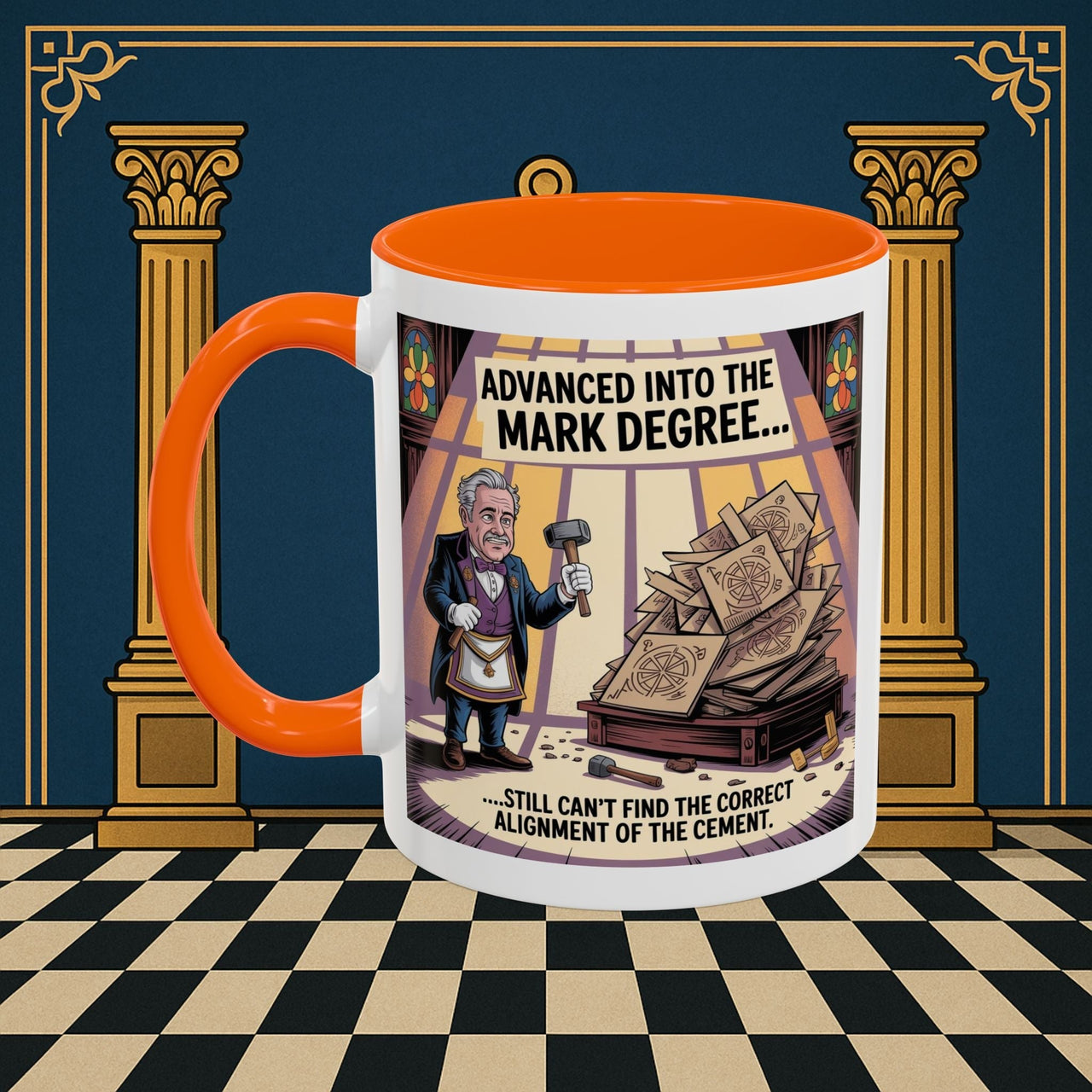 Premium Ready to Go Freemason Design | Masonic Misalignment | Mark Masonry - Masonic Mugs