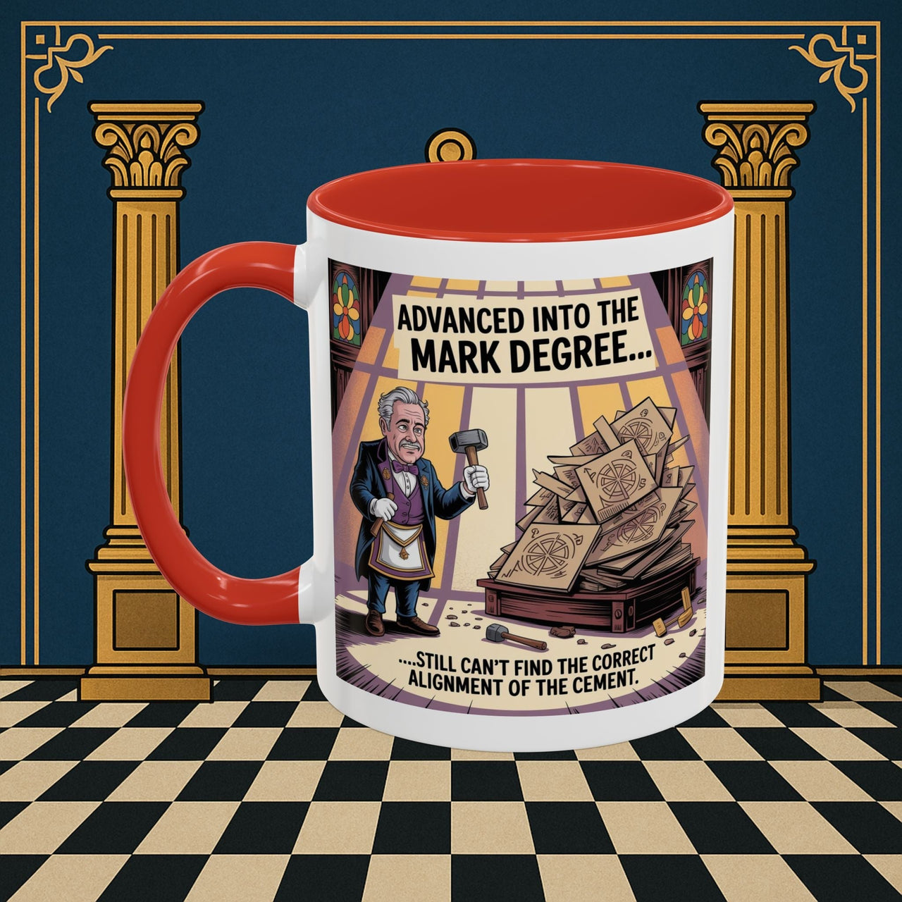 Premium Ready to Go Freemason Design | Masonic Misalignment | Mark Masonry - Masonic Mugs