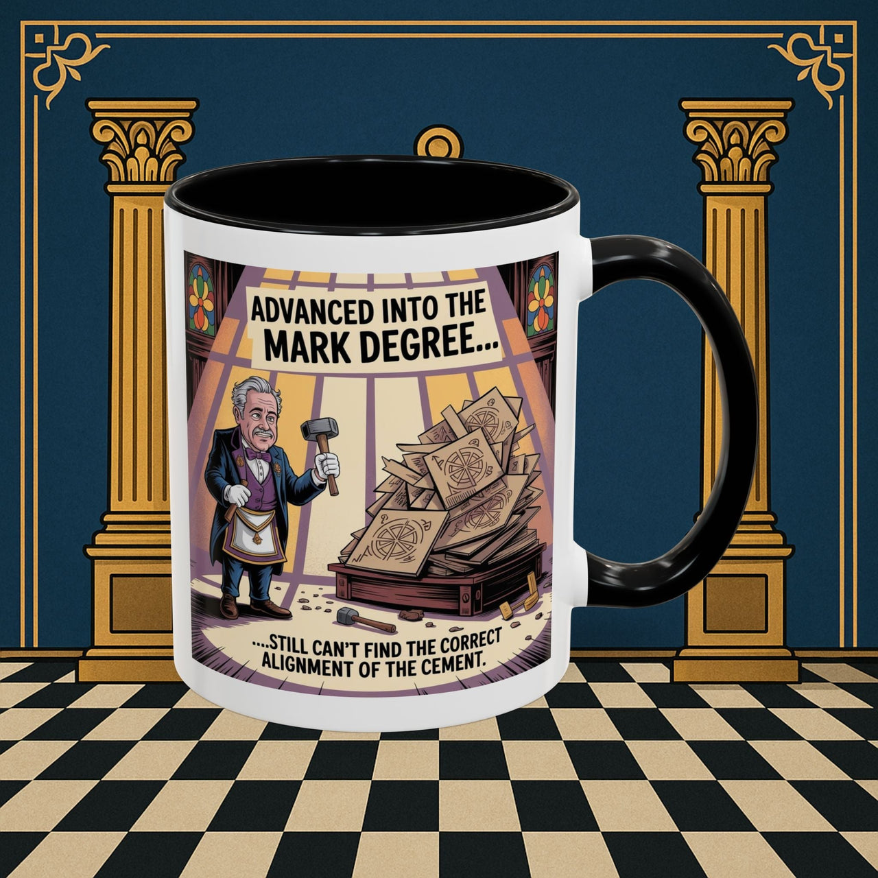 Premium Ready to Go Freemason Design | Masonic Misalignment | Mark Masonry - Masonic Mugs