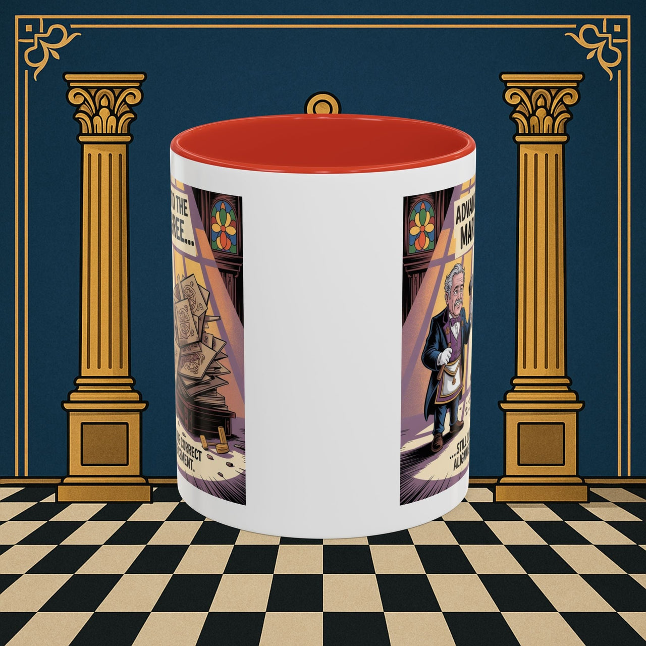 Premium Ready to Go Freemason Design | Masonic Misalignment | Mark Masonry - Masonic Mugs