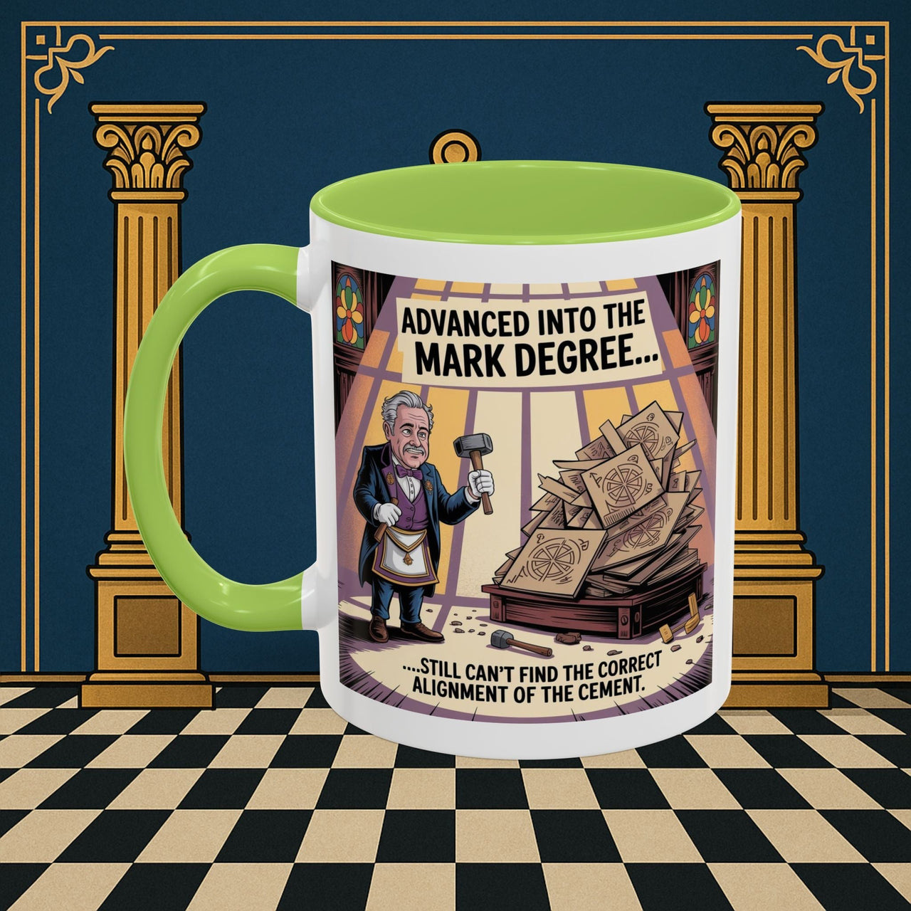 Premium Ready to Go Freemason Design | Masonic Misalignment | Mark Masonry - Masonic Mugs