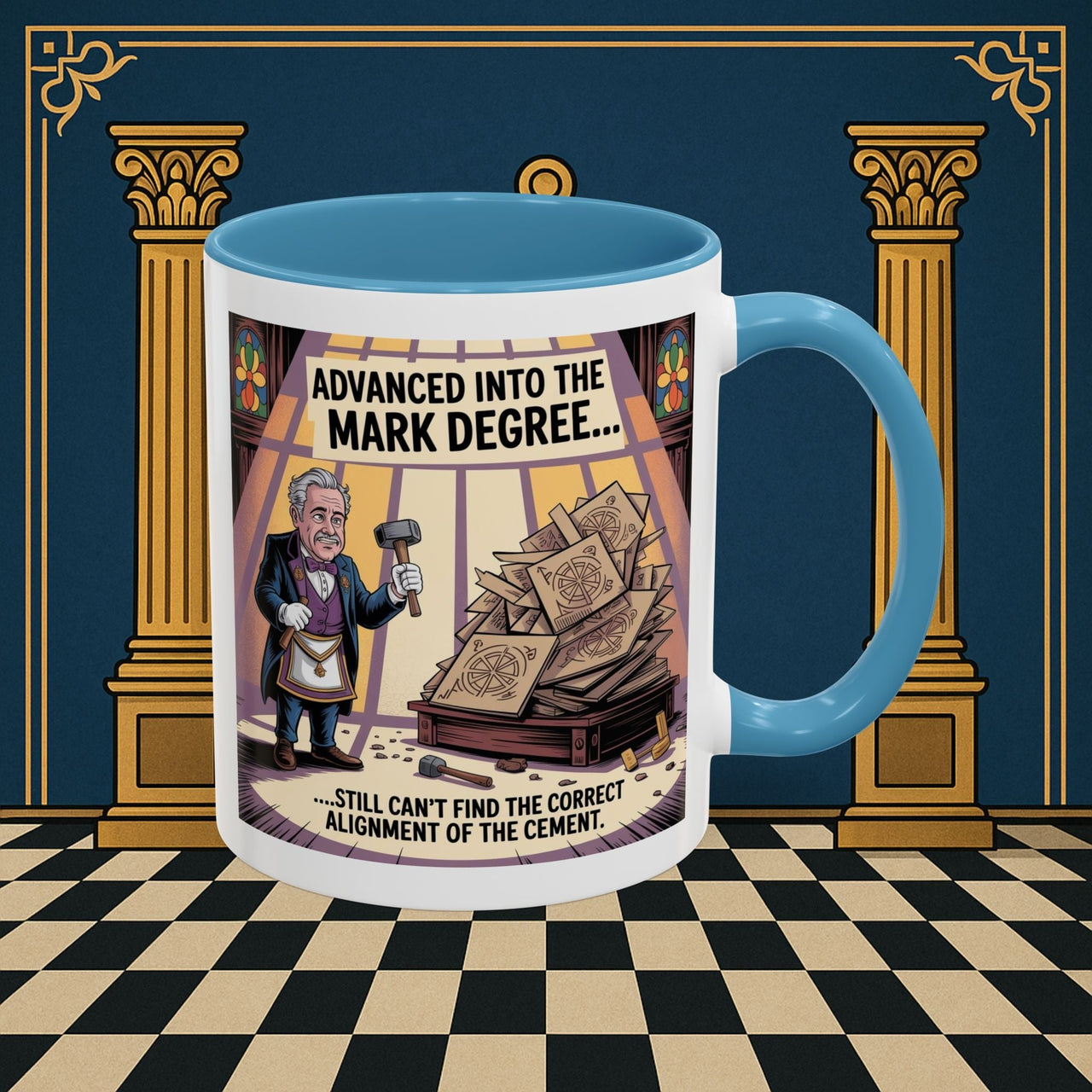 Premium Ready to Go Freemason Design | Masonic Misalignment | Mark Masonry - Masonic Mugs