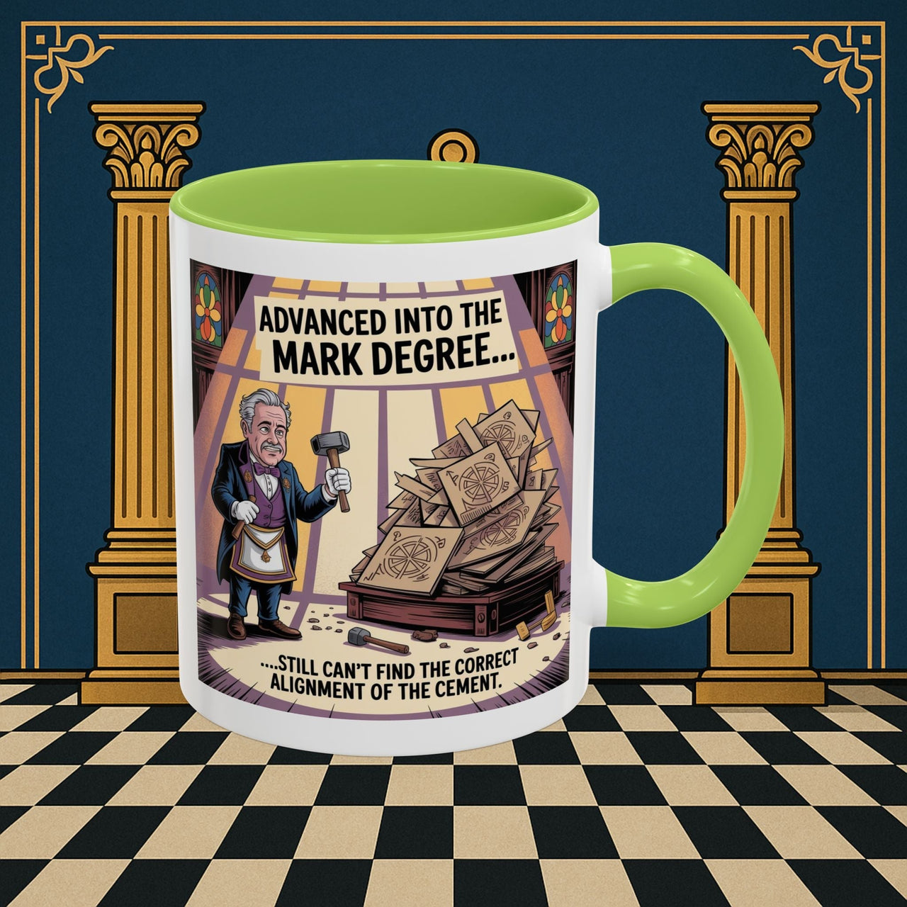 Premium Ready to Go Freemason Design | Masonic Misalignment | Mark Masonry - Masonic Mugs