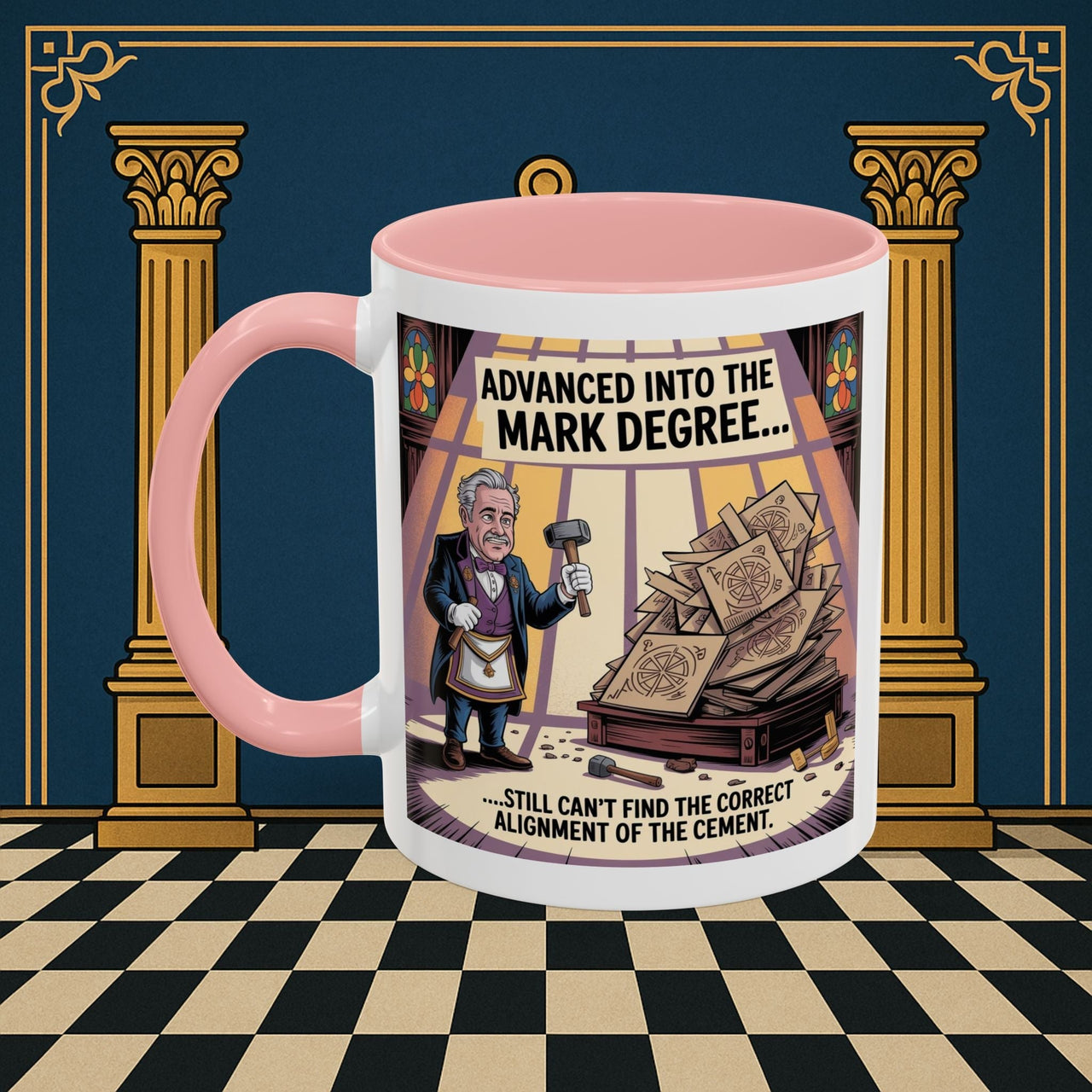 Premium Ready to Go Freemason Design | Masonic Misalignment | Mark Masonry - Masonic Mugs
