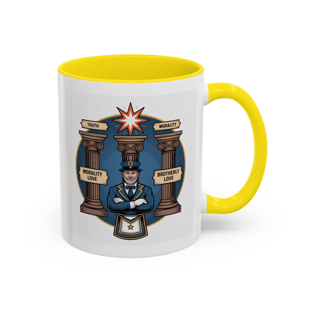 Premium Ready to Go Freemason Design | Master Mason | Morality Love - Masonic Mugs