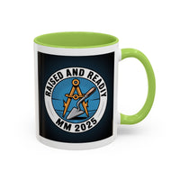 Premium Ready to Go Freemason Design | Master Mason Raising | Raised and Ready 2025 - Masonic Mugs