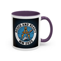 Premium Ready to Go Freemason Design | Master Mason Raising | Raised and Ready 2025 - Masonic Mugs