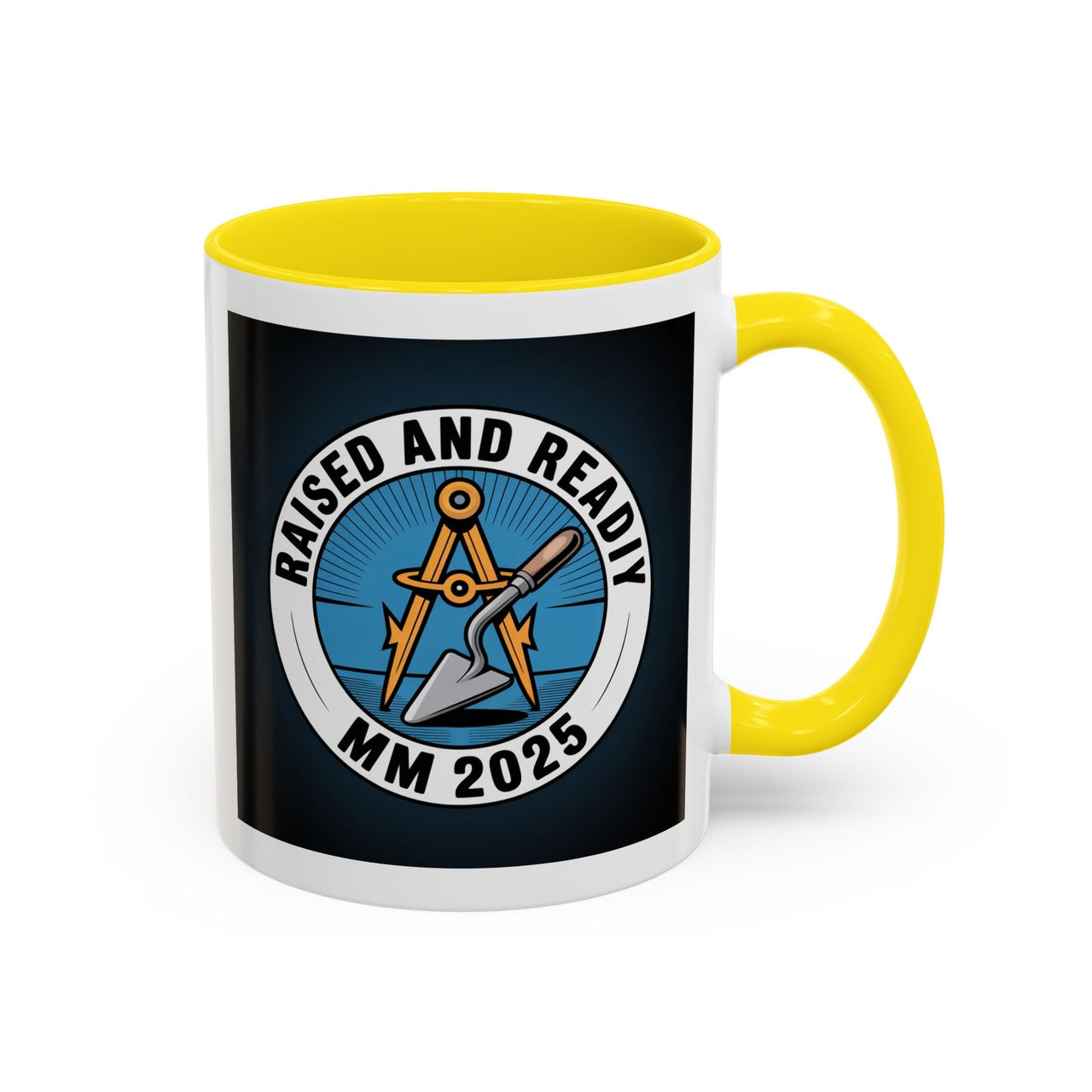 Premium Ready to Go Freemason Design | Master Mason Raising | Raised and Ready 2025 - Masonic Mugs