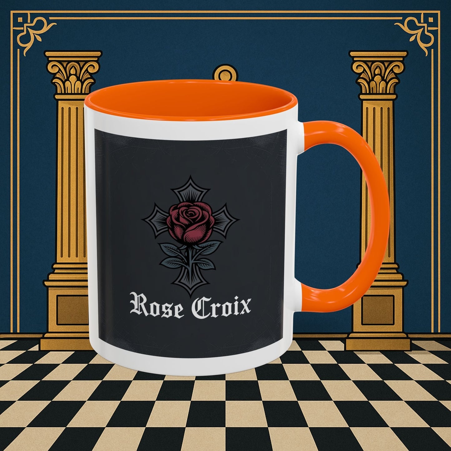 Premium Ready to Go Freemason Design | Mystic Rose | Rose Croix - Masonic Mugs