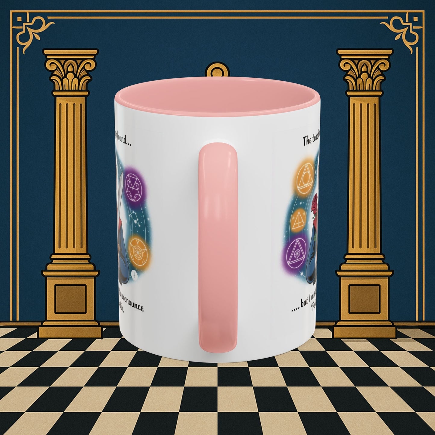 Premium Ready to Go Freemason Design | Mystical Linguistic Odyssey | Rose Croix - Masonic Mugs